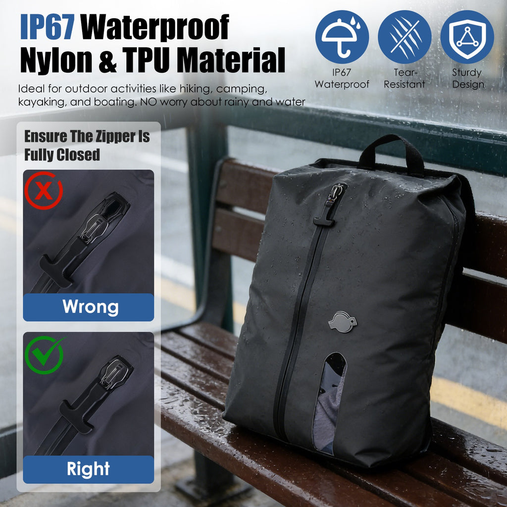 2Pcs 17L Vacuum Bags With Pump Clear Window Handle IP67 Waterproof TPU Vacuum Pa