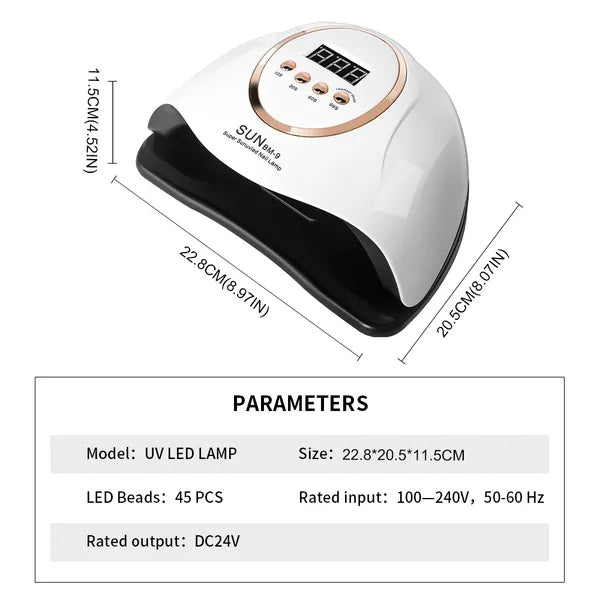 UV LED Nail Lamp,280W Nail Curing Lamps For Gel Polish With Automatic Sensor 4 T