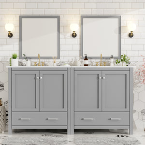 60 Grey Bathroom Vanity Set