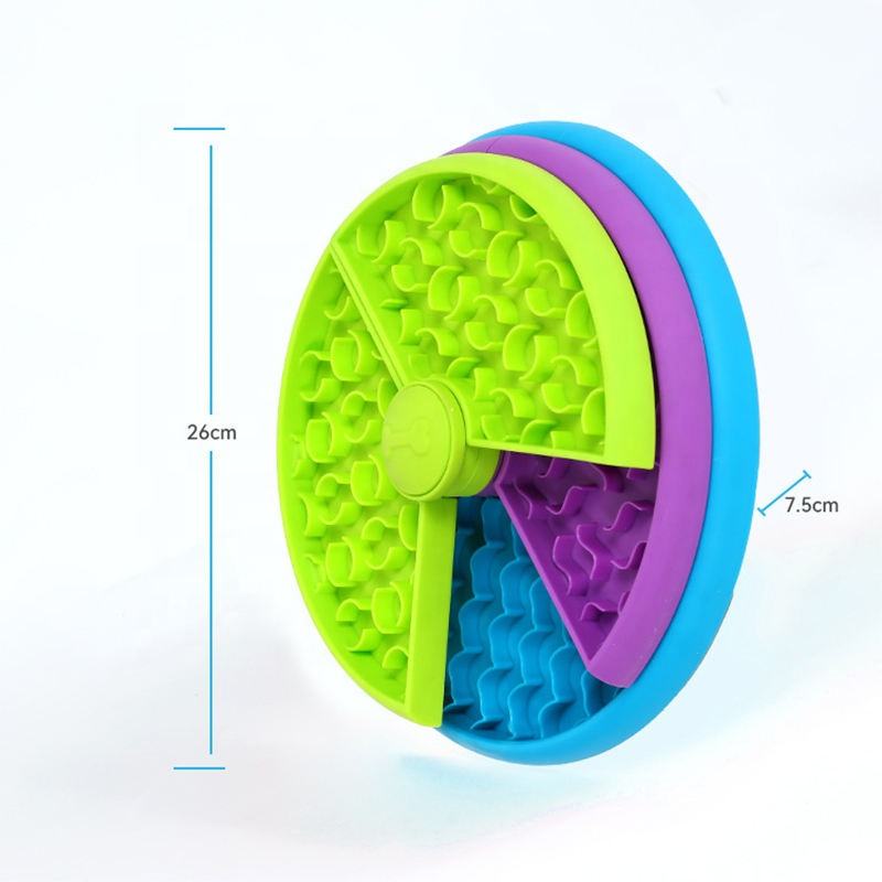 Pet Slow Food Bowl Anti Choking Cat Bowl,3in1 Interactive Dog Feeder Puzzle, Lic
