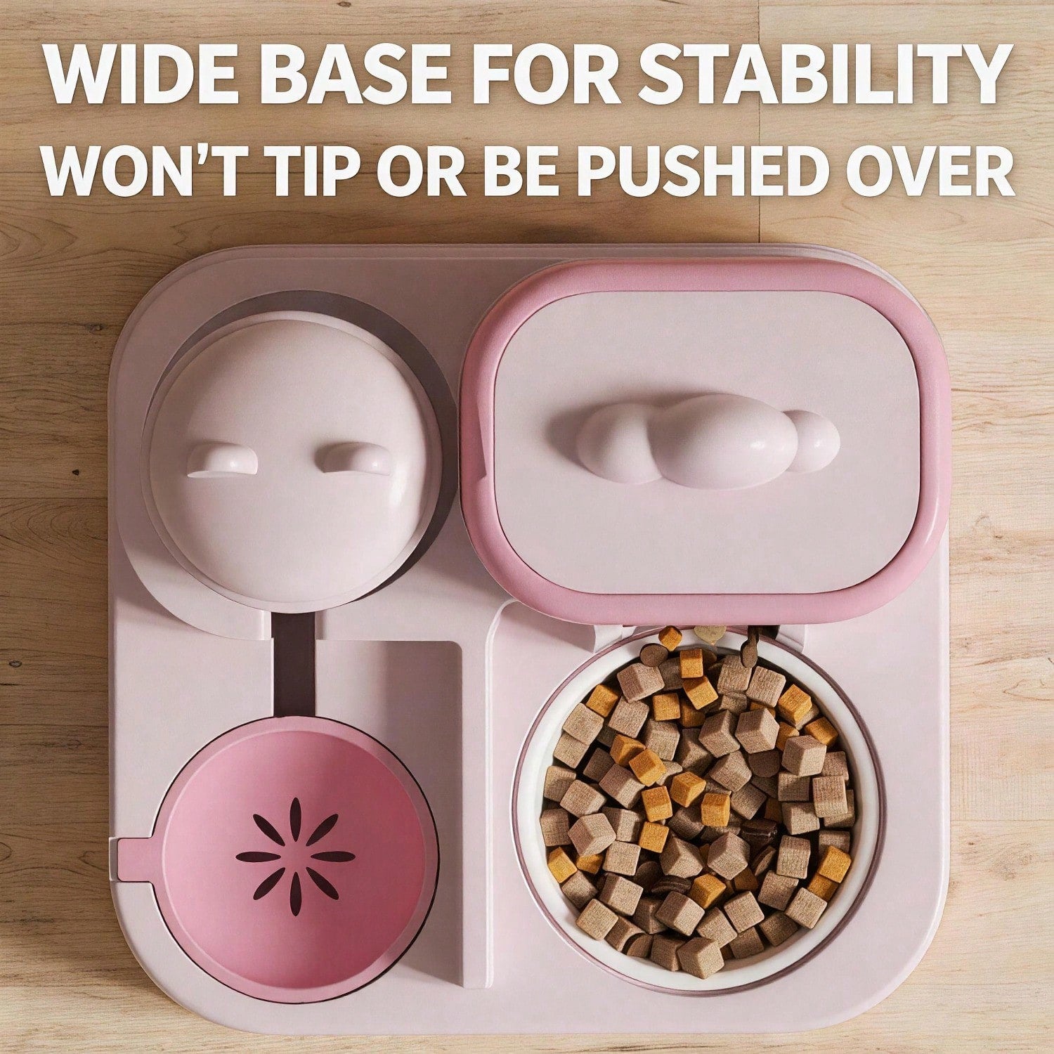 2 In 1 Automatic Pet Feeder And Water Dispenser, Large Capacity 2300ML Feeder & 