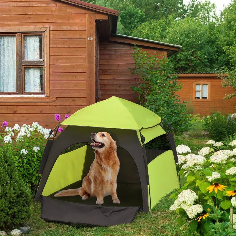 PawHut Pop Up Dog Tent For Extra Large And Large Dogs, Portable Pet Camping Tent