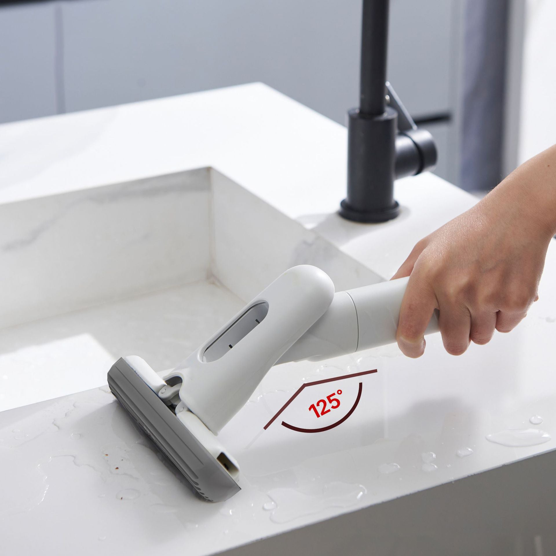 Mini Spray Mop - Portable Lightweight Dual-Purpose Dry & Wet Cleaning Tool For K