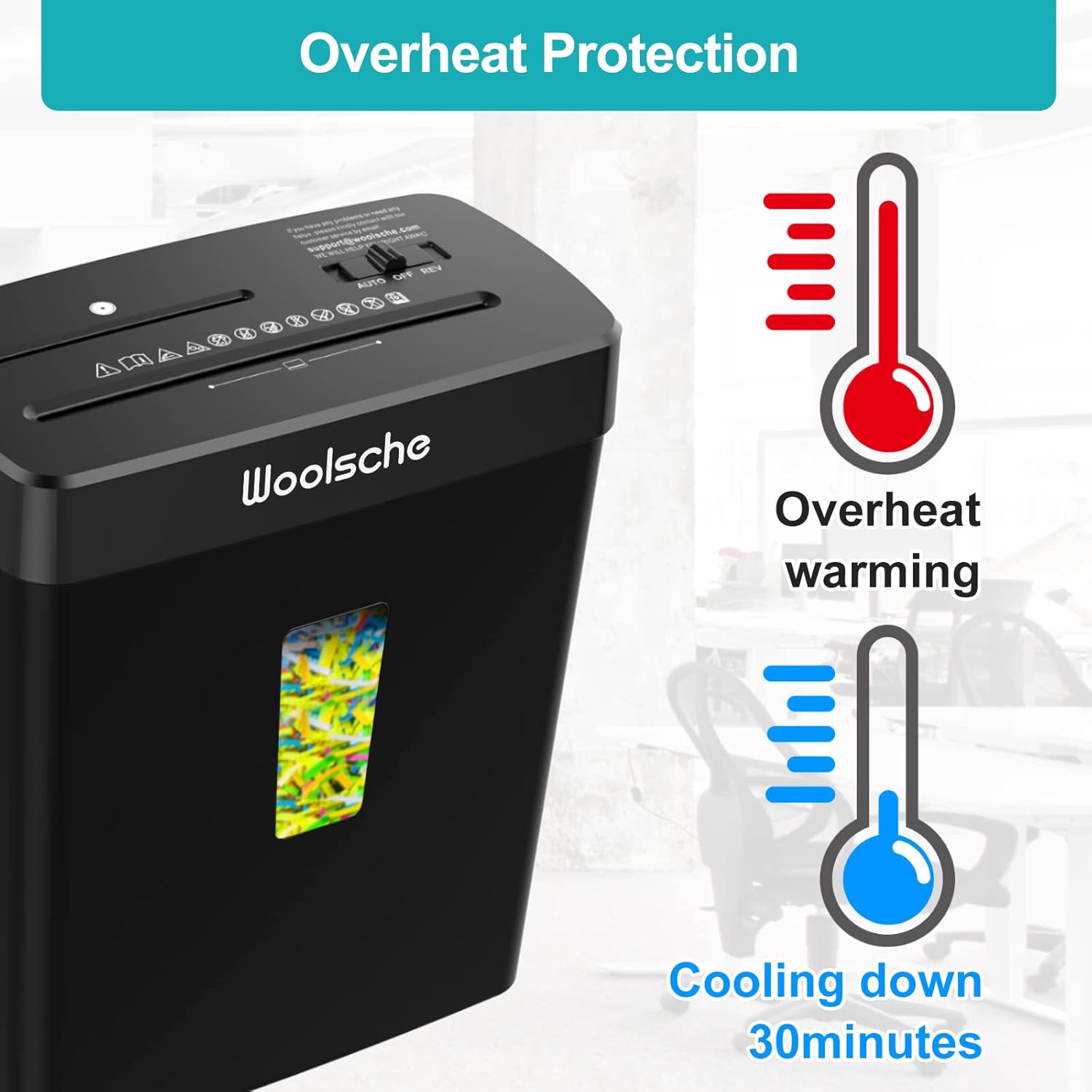 Paper Shredder -10 Sheets Of Paper Cut Horizontally With 3.43 Gallon Paper Baske