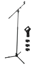 5 Core Mic Stand Adjustable Microphone Stands Floor W 180° Rotating Telescoping 