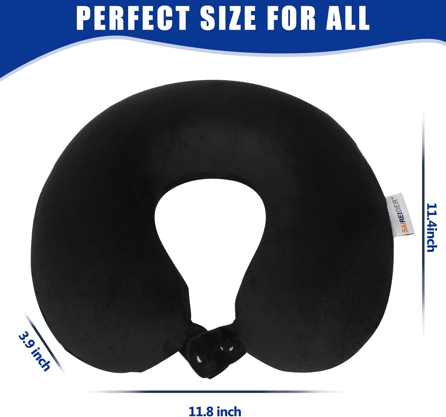 memory foam travel neck pillow — daily find — view 6
