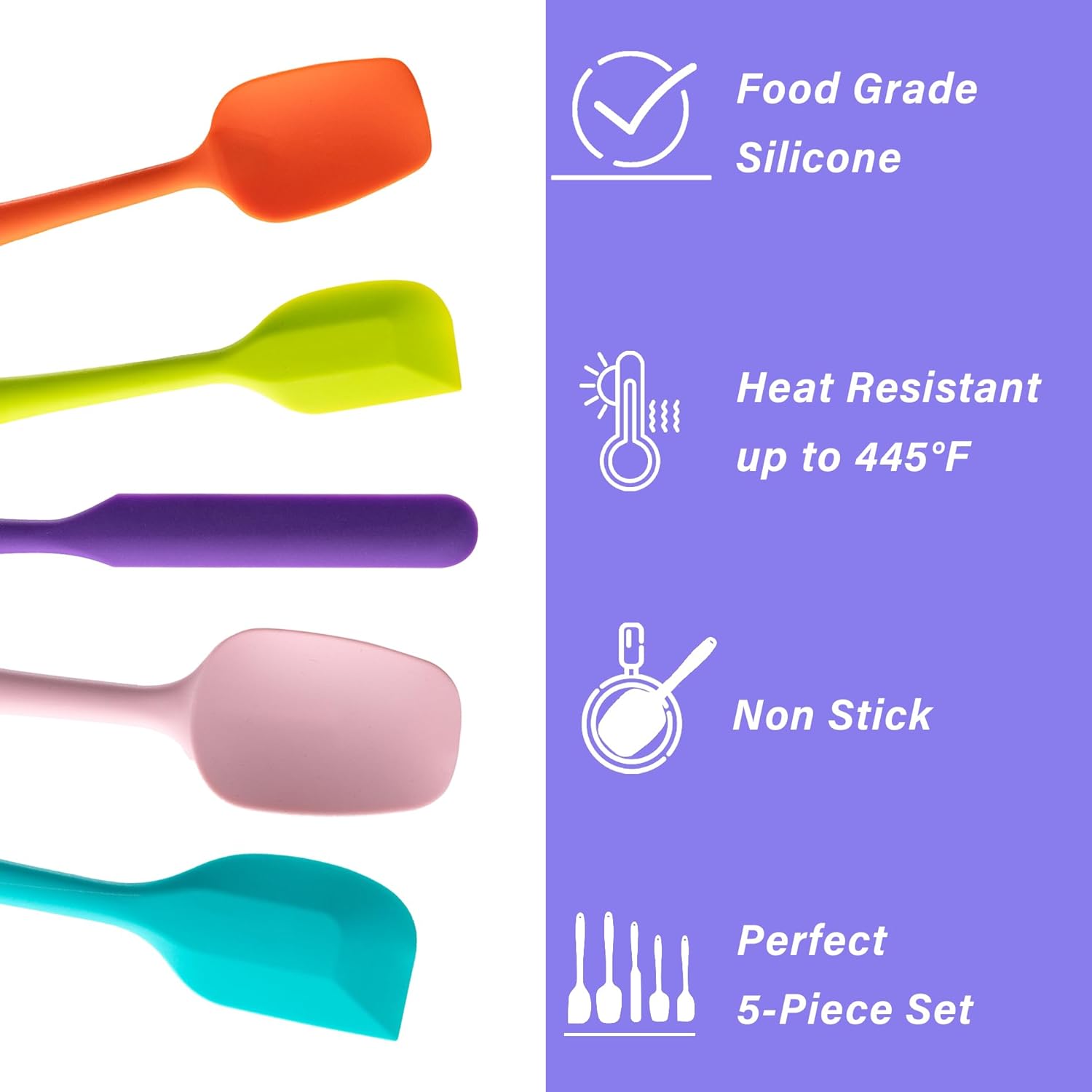 silicone spatula heat resistant set — daily find — view 3