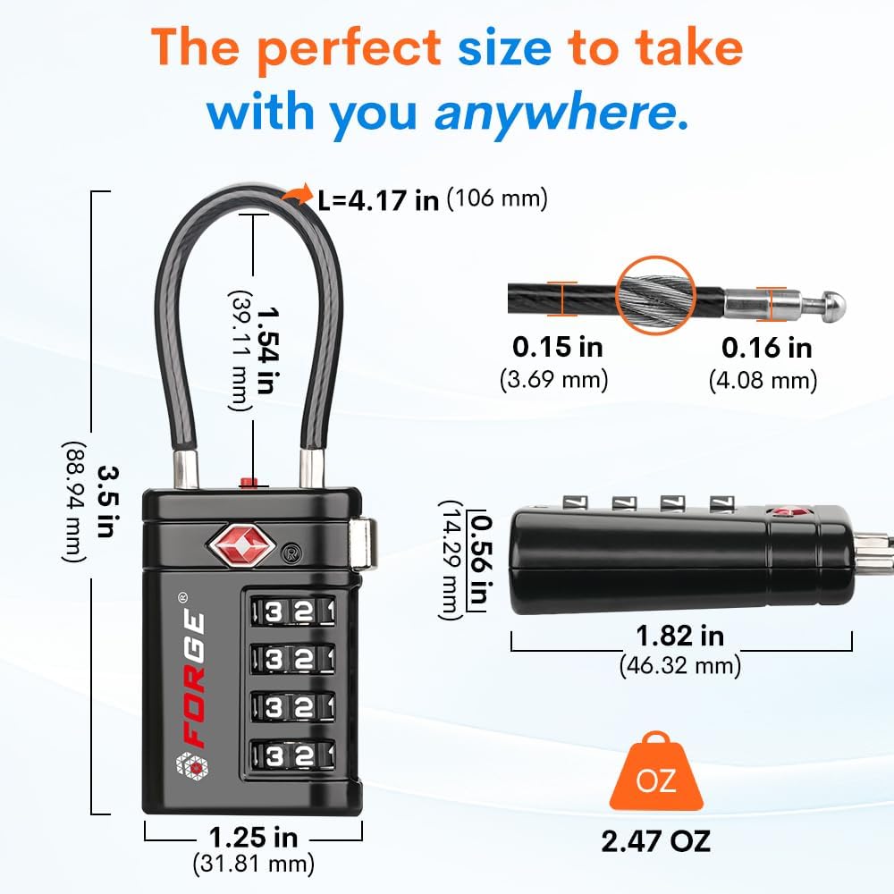 tsa lock combination 2-pack — daily find — view 7