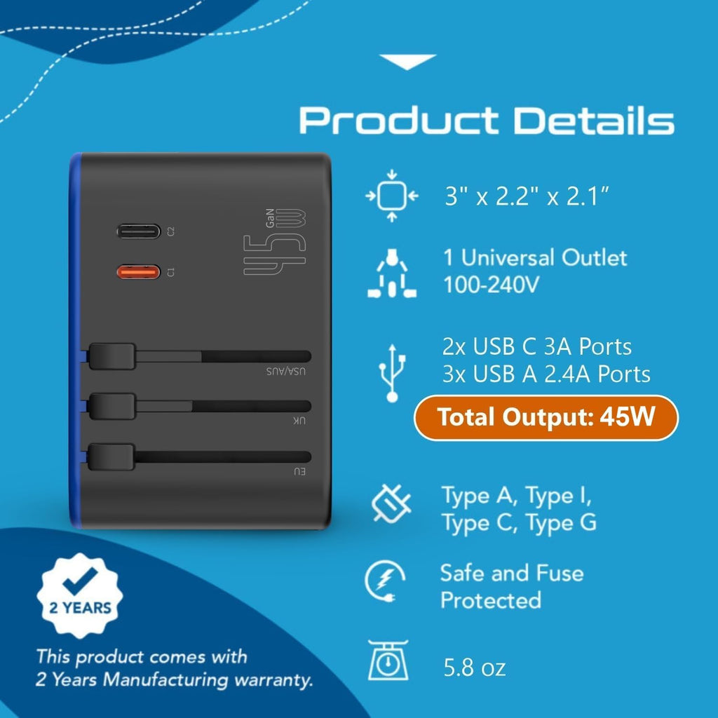 universal travel adapter 200w — daily find — view 6