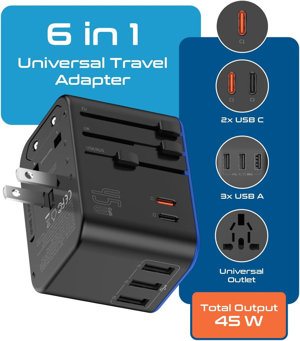 universal travel adapter 200w — daily find — view 2