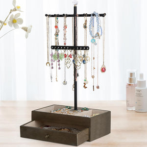 Jewelry Organizer Stand, 3-Tier Necklace Holder Jewelry Tree