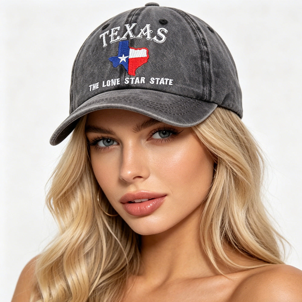 2pcs Texas The Lone Star State Embroidered Baseball Cap - FC Dallas 2026 World C