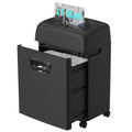 Woolsche Paper Shredder For Home,18-Sheets Cross Cut With 5.28 Gallon Pull Out B