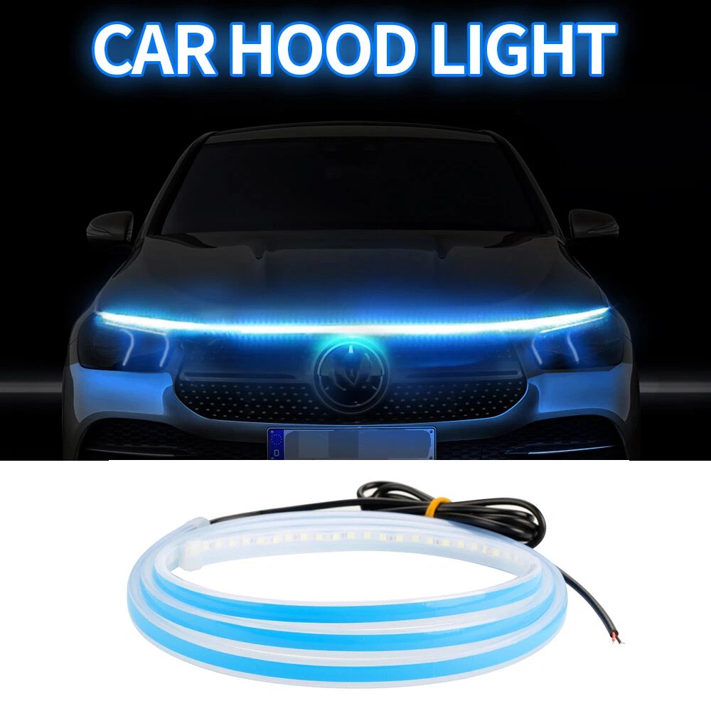 180cm 12V Car Waterproof Front Hood LED Daytime Running Decorative Flexible Ligh