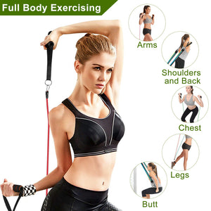 Resistance Bands Set Fitness Workout Tubes Exercise Tube