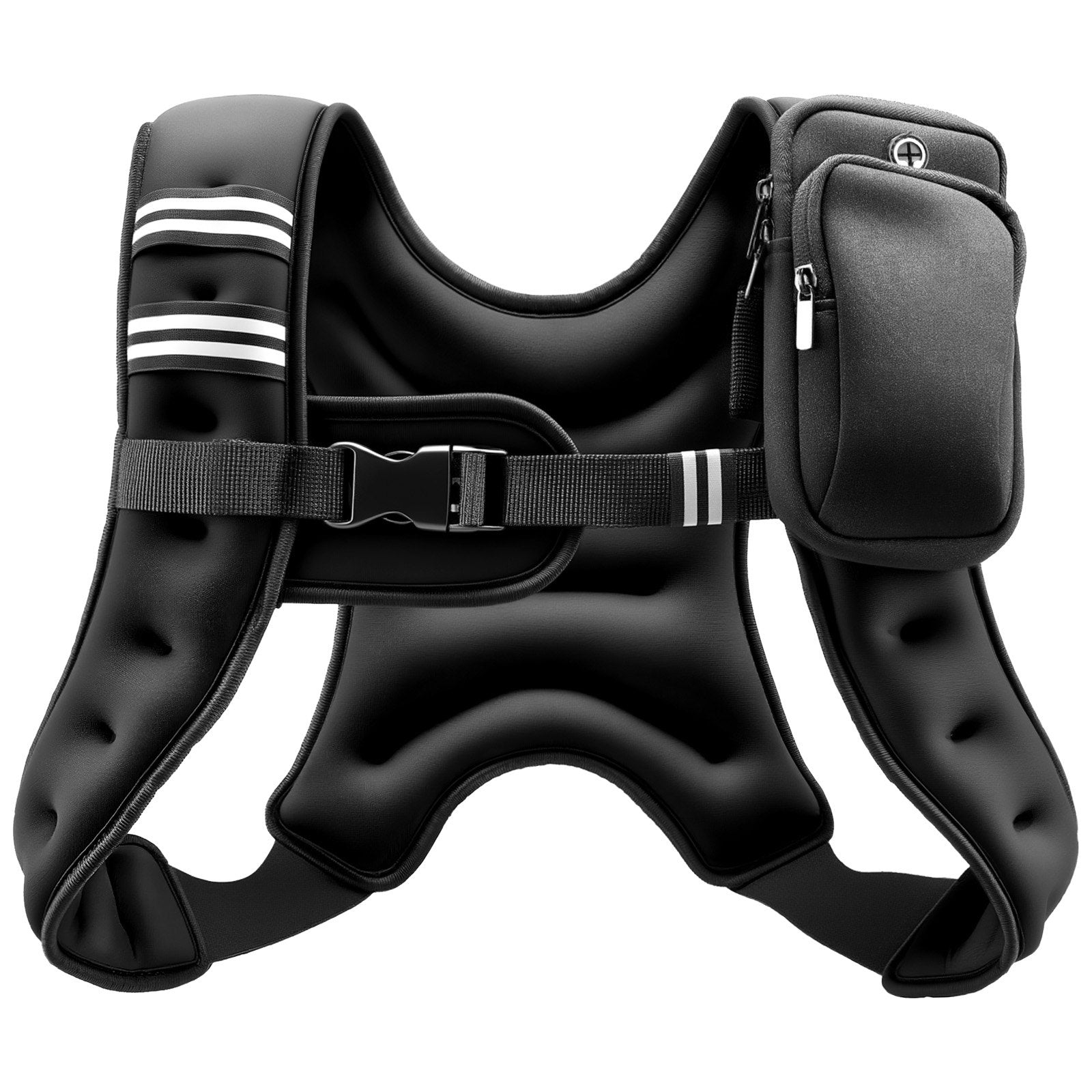 Weighted Vest, 6 Lbs Body Weight Vest For Men Women, With Reflective Stripe, Adj