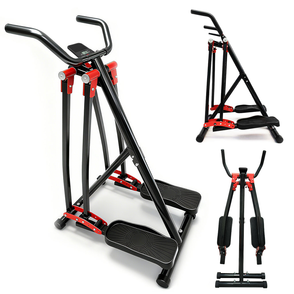 Air Walking Elliptical Machine - Foldable Cardio Cross Trainer Glider For Full-B