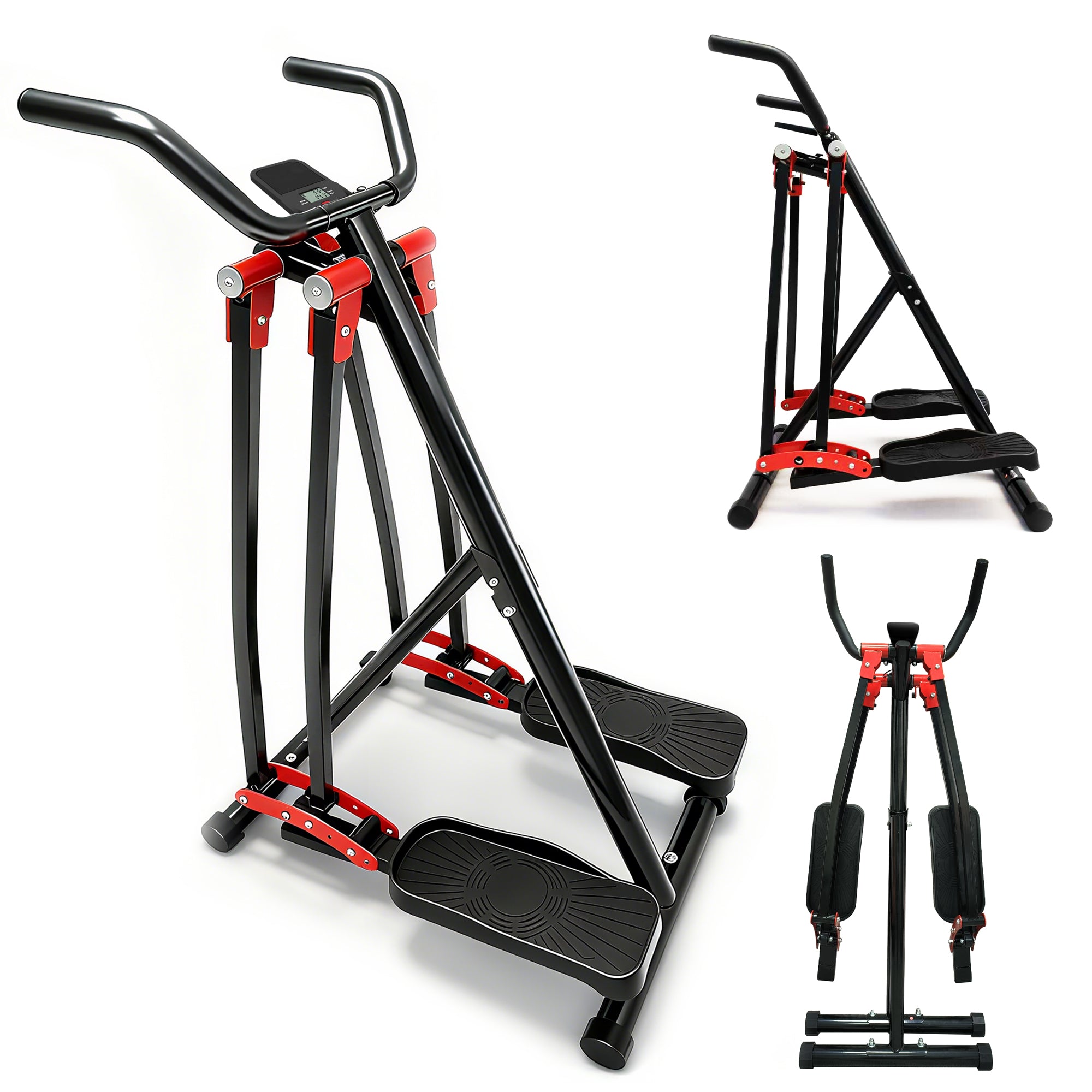 Air Walking Elliptical Machine - Foldable Cardio Cross Trainer Glider For Full-B