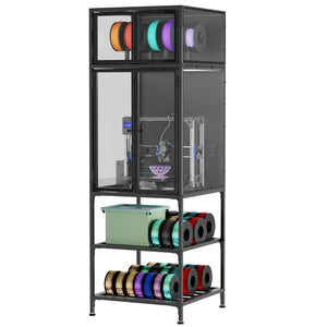 3D Printer Cabinet With Double Layer 3D Printer Filament Storage