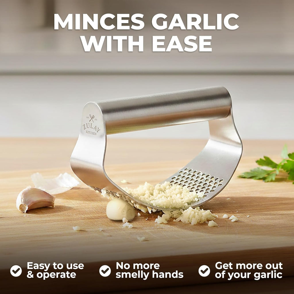garlic press manual stainless — daily find — view 2