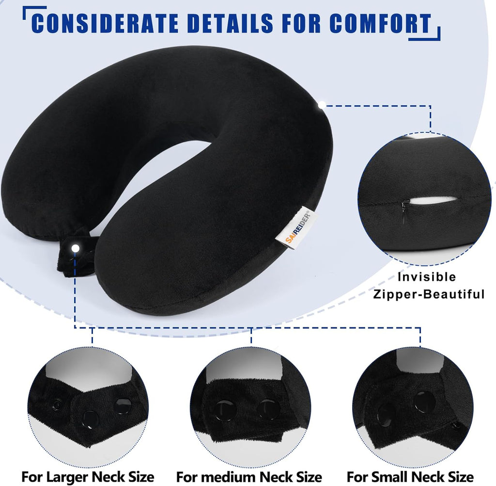 memory foam travel neck pillow — daily find — view 5