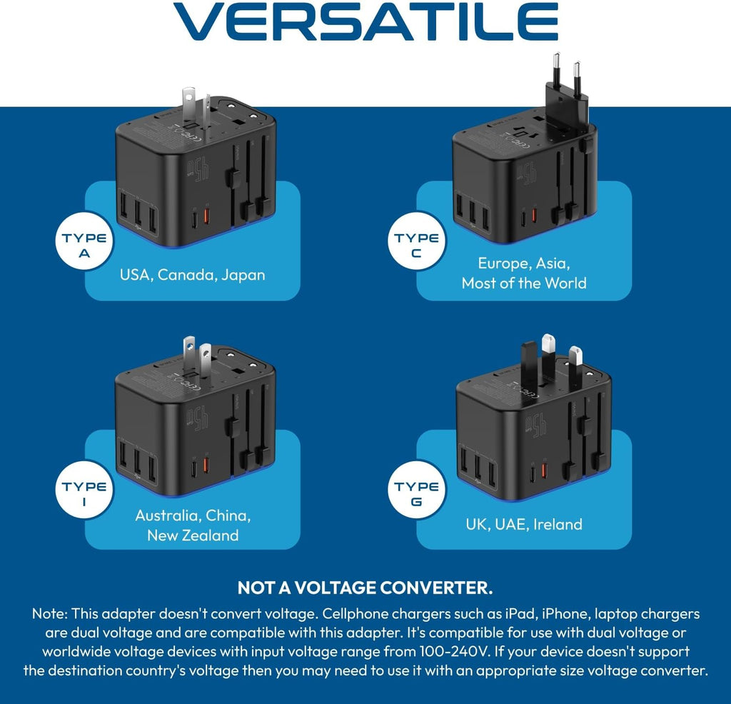 universal travel adapter 200w — daily find — view 8