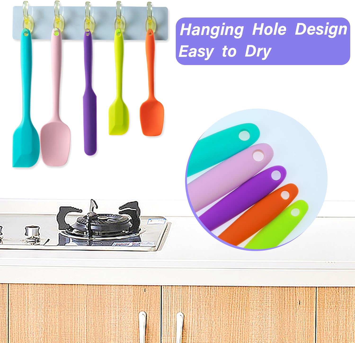 silicone spatula heat resistant set — daily find — view 4