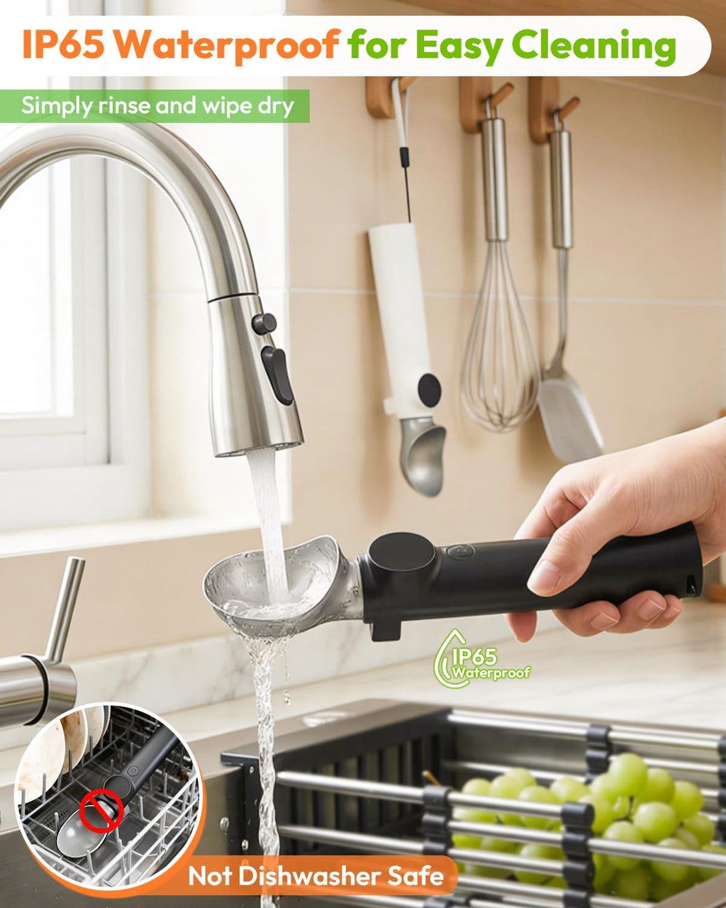 nonstick ice cream scoop heated — daily find — view 6