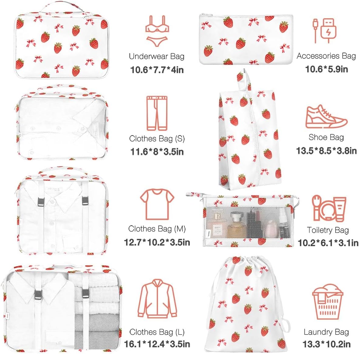 travel shoe bag set 4-pack — daily find — view 2