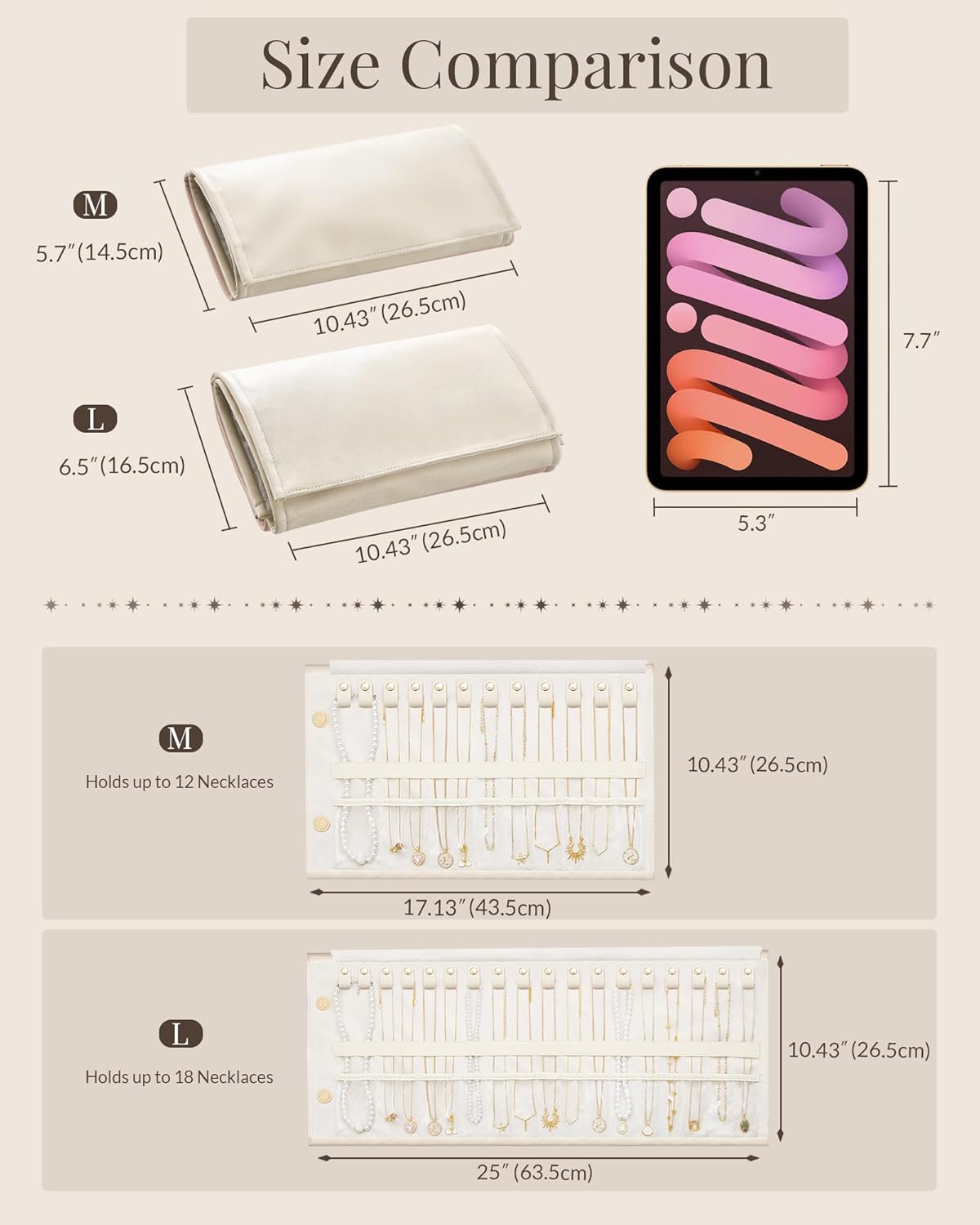 travel jewelry roll organizer — daily find — view 7