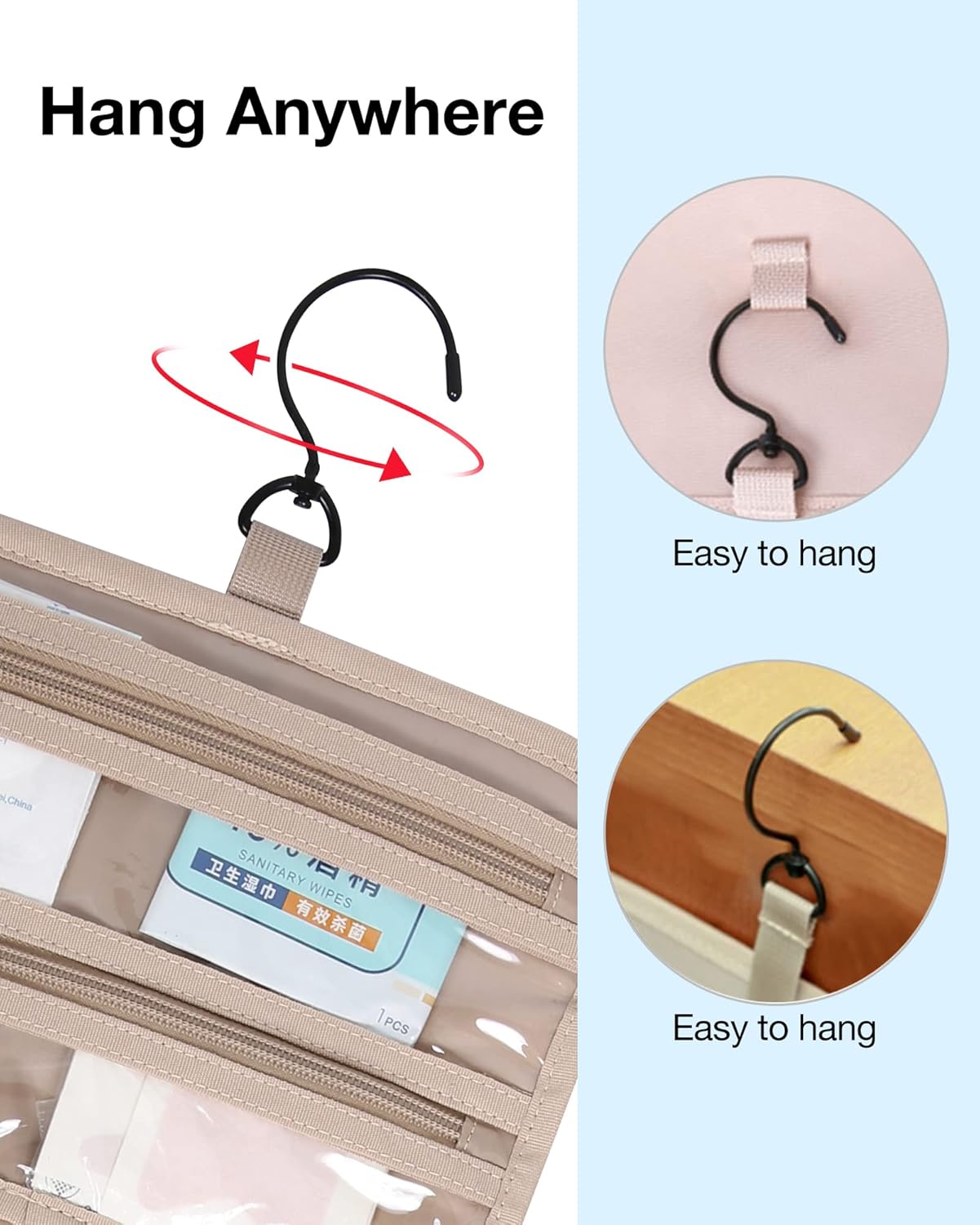 travel cosmetic organizer hanging — daily find — view 6