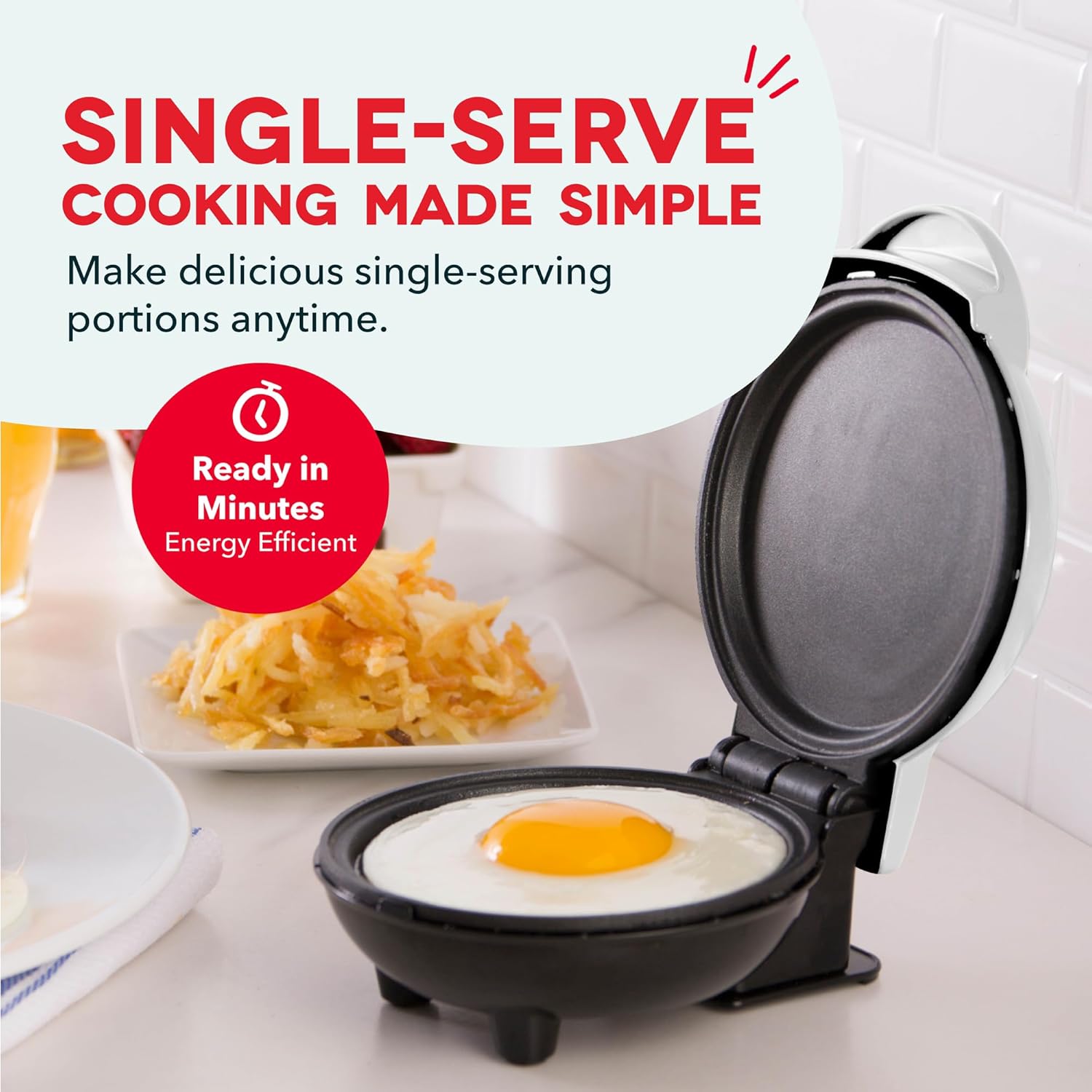 mini waffle maker single — daily find — view 3