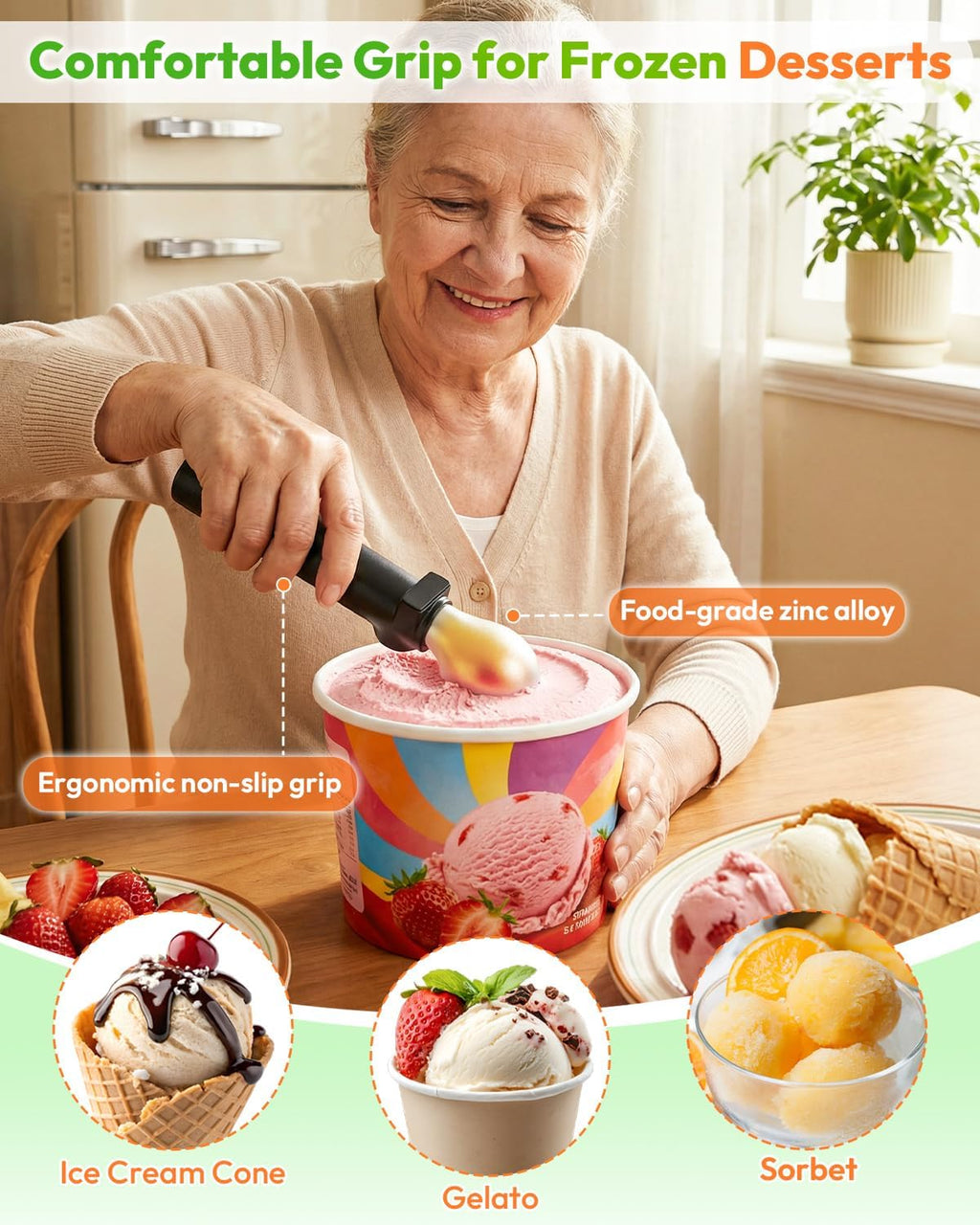nonstick ice cream scoop heated — daily find — view 7