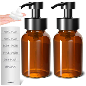 Refillable Liquid Soap Glass Set