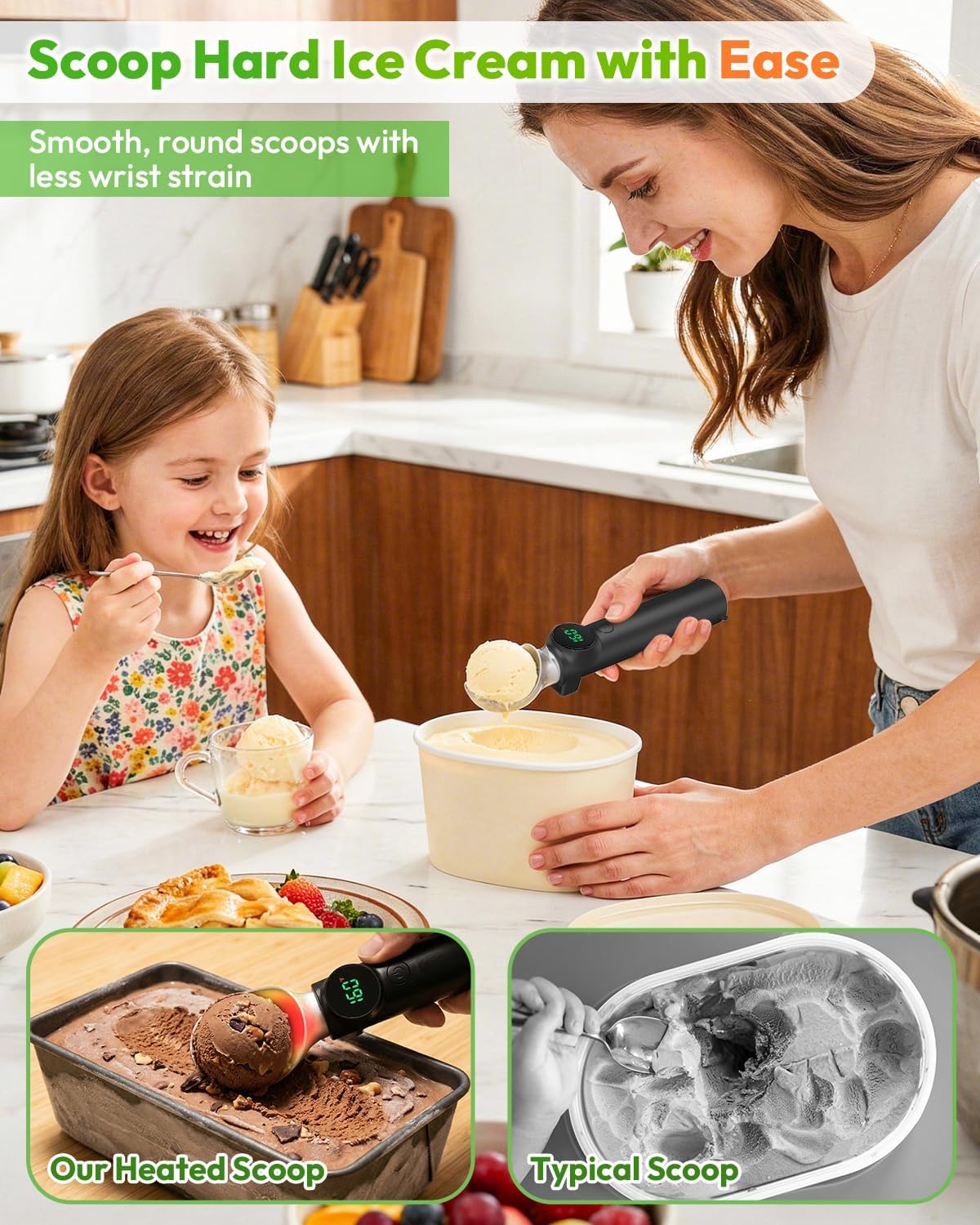 nonstick ice cream scoop heated — daily find — view 2