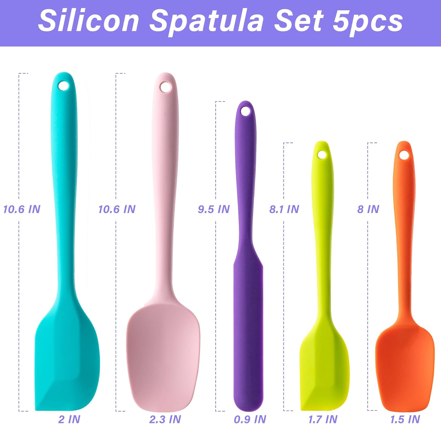 silicone spatula heat resistant set — daily find — view 2