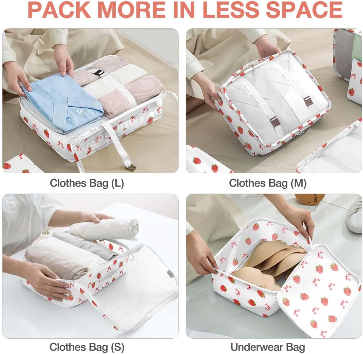 travel shoe bag set 4-pack — daily find — view 4