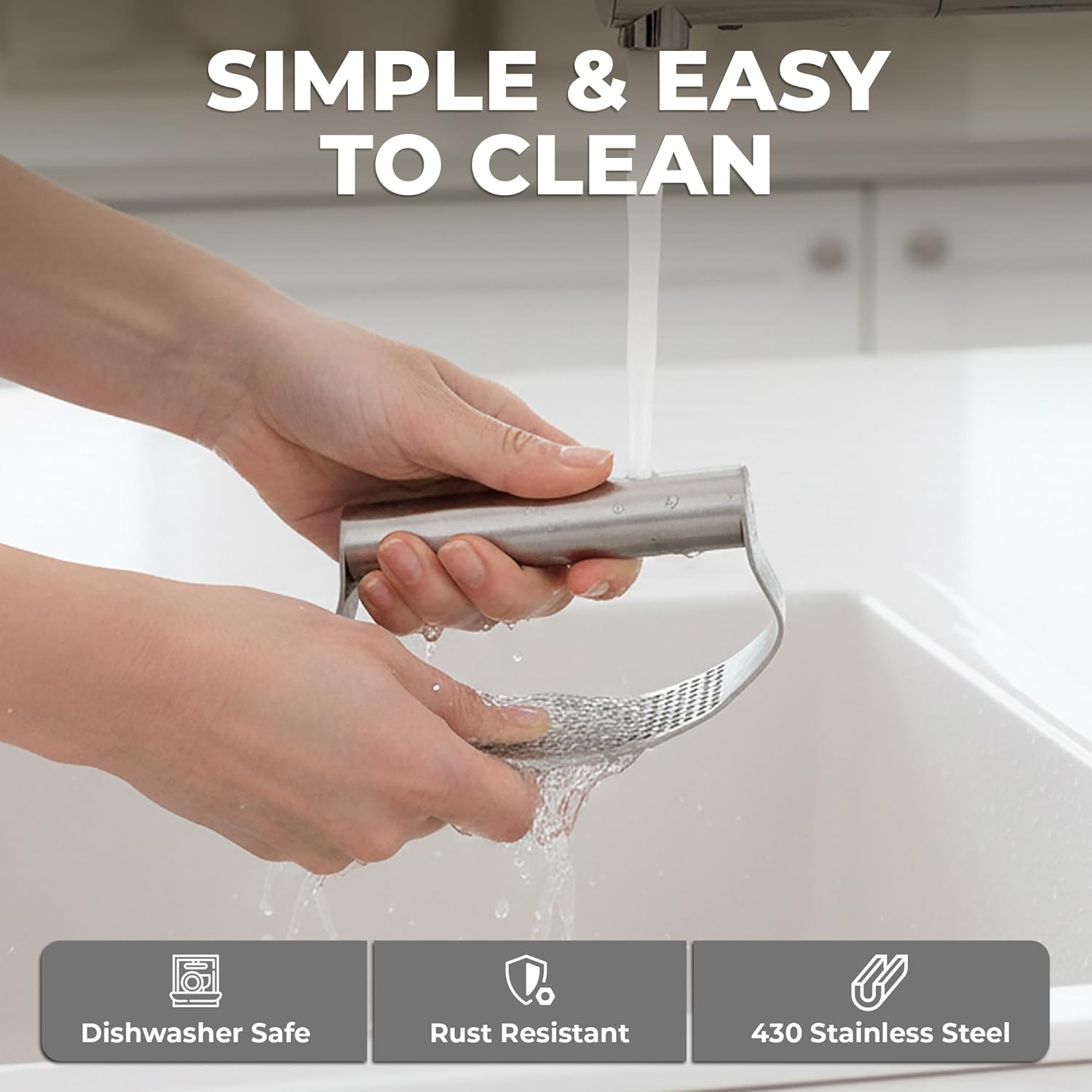 garlic press manual stainless — daily find — view 6