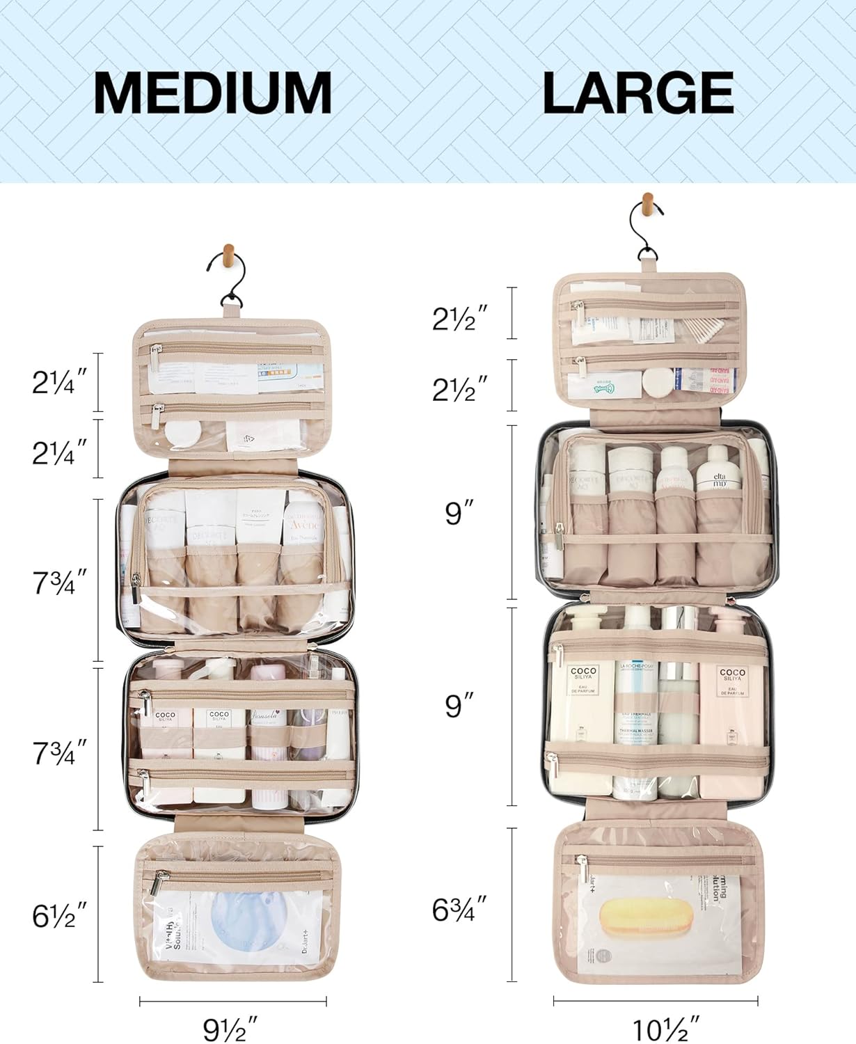 travel cosmetic organizer hanging — daily find — view 5
