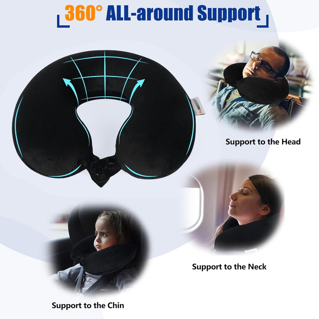 memory foam travel neck pillow — daily find — view 3
