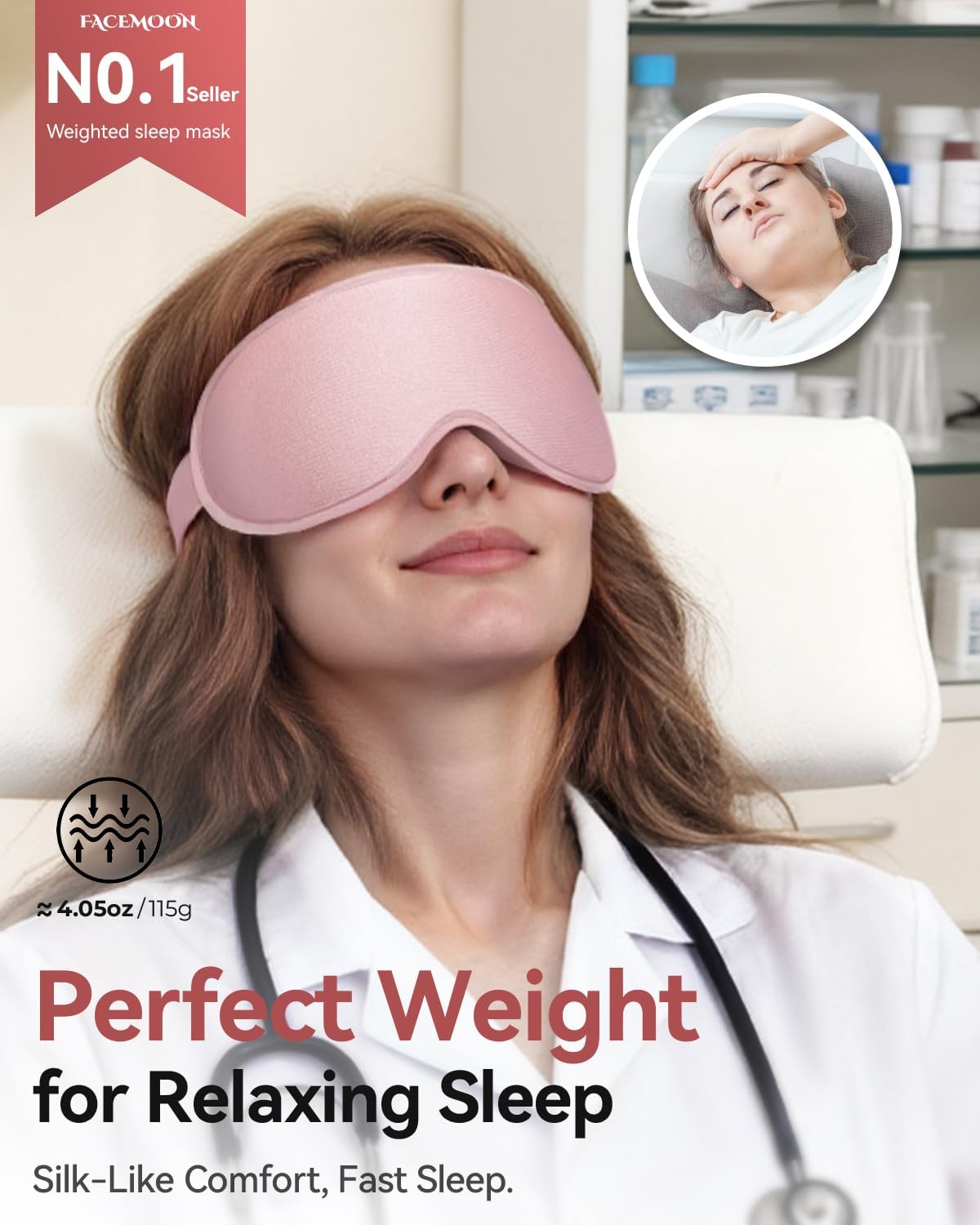 weighted sleep eye mask — daily find — view 2