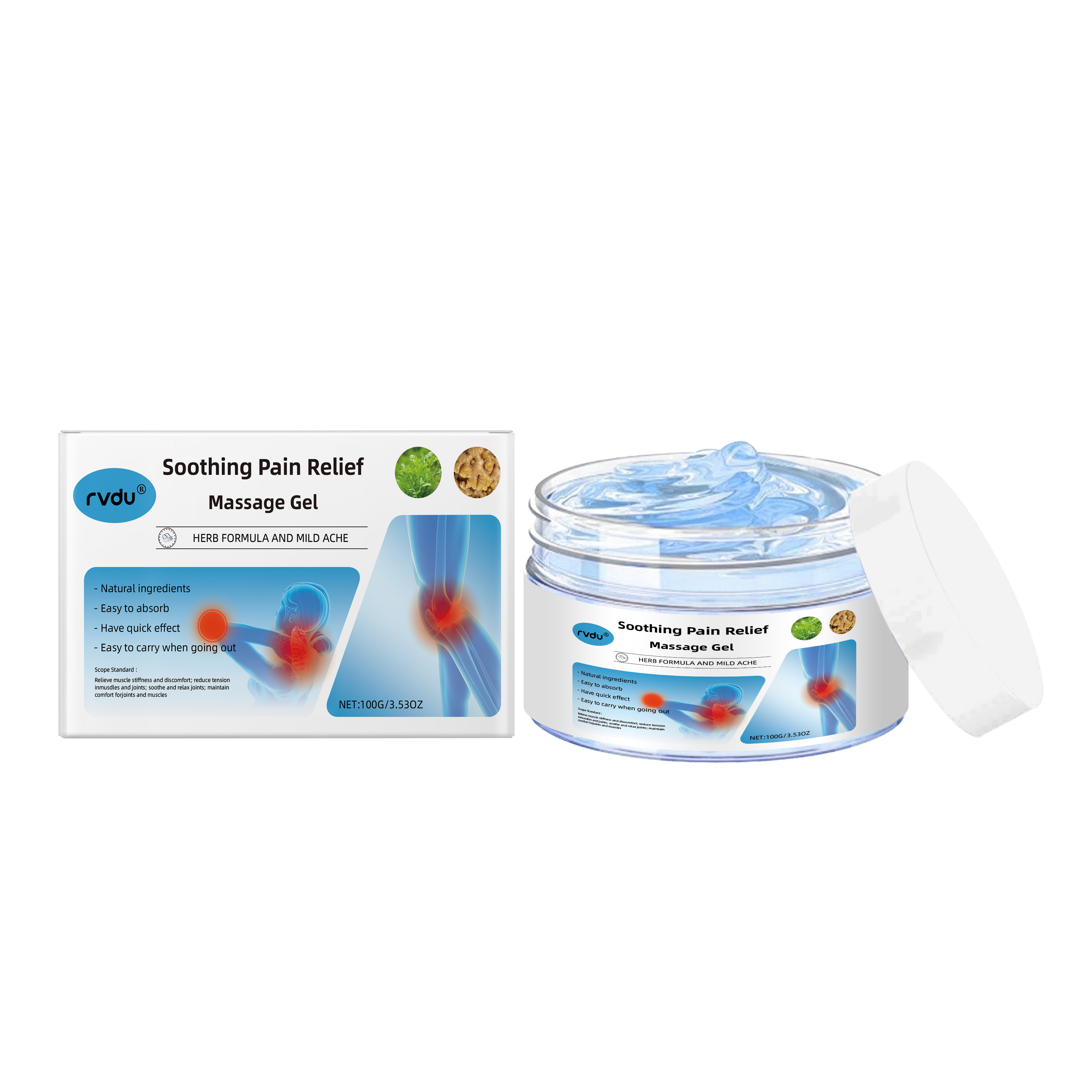 Rvdu JointCare Gel Knee Lumbar Shoulder Neck MusclePain Body Care Massage Cream 