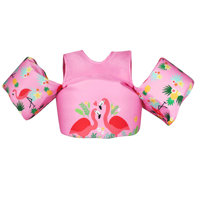 Flamingo Toddler Swim Vest, Kids Life Jacket Vest, Swim Aid Floats For Swimming 