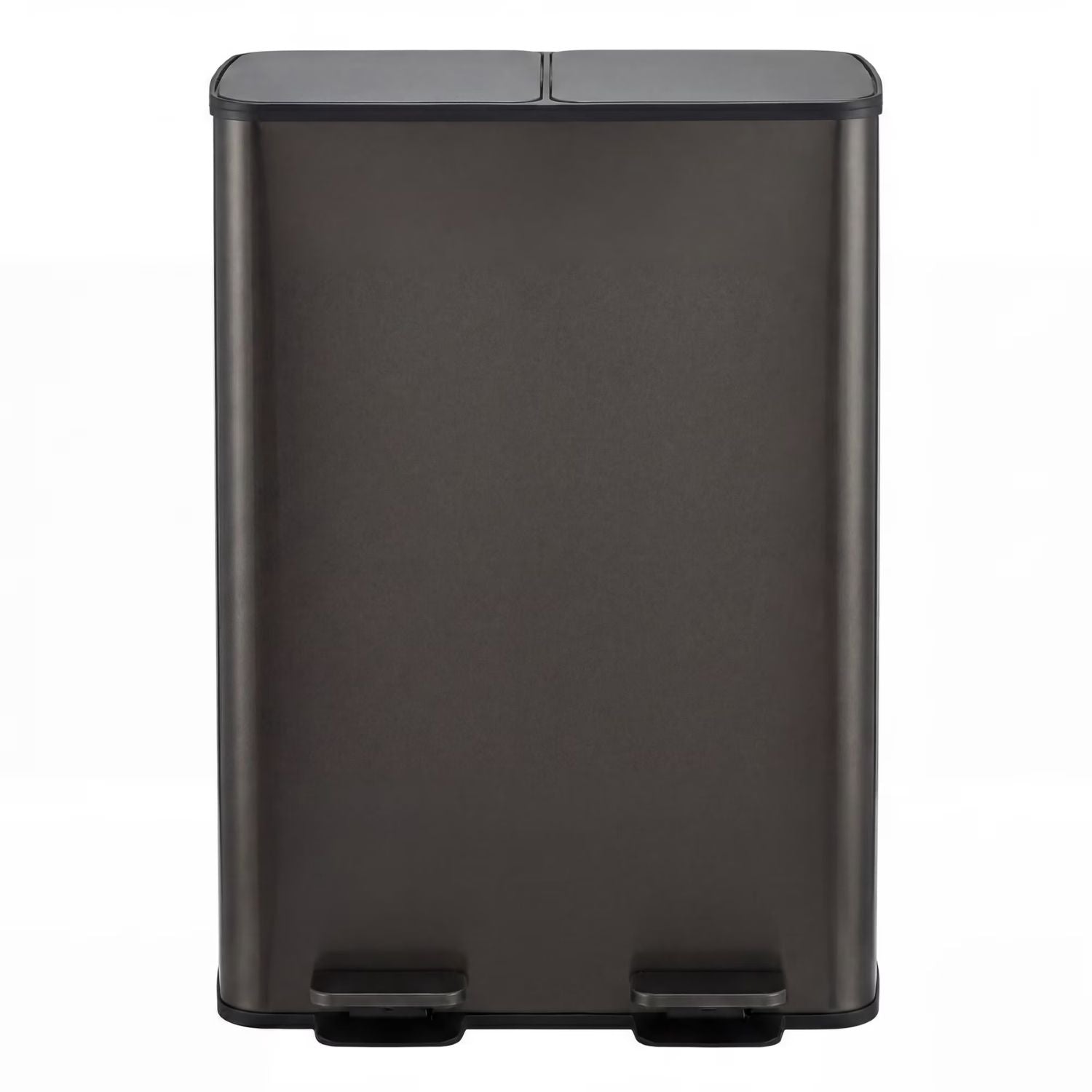 Dual Bin Trash Can, Foot Pedal Kitchen Recycling Bin, Soft-Close Lid And Removab