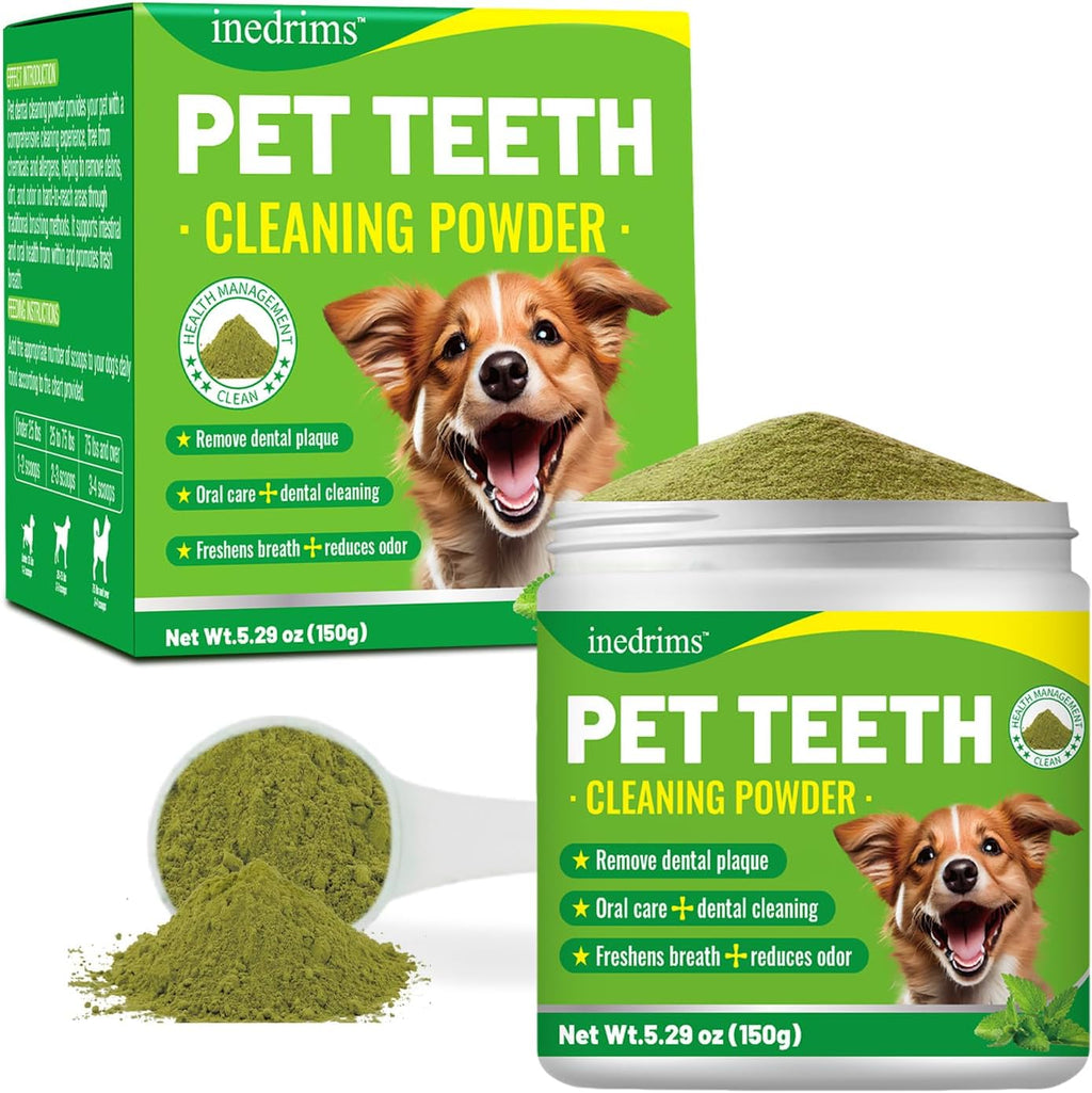 Pet Dental Powder - Freshens Breath, Protects Gums And Strengthens Teeth. An Ess
