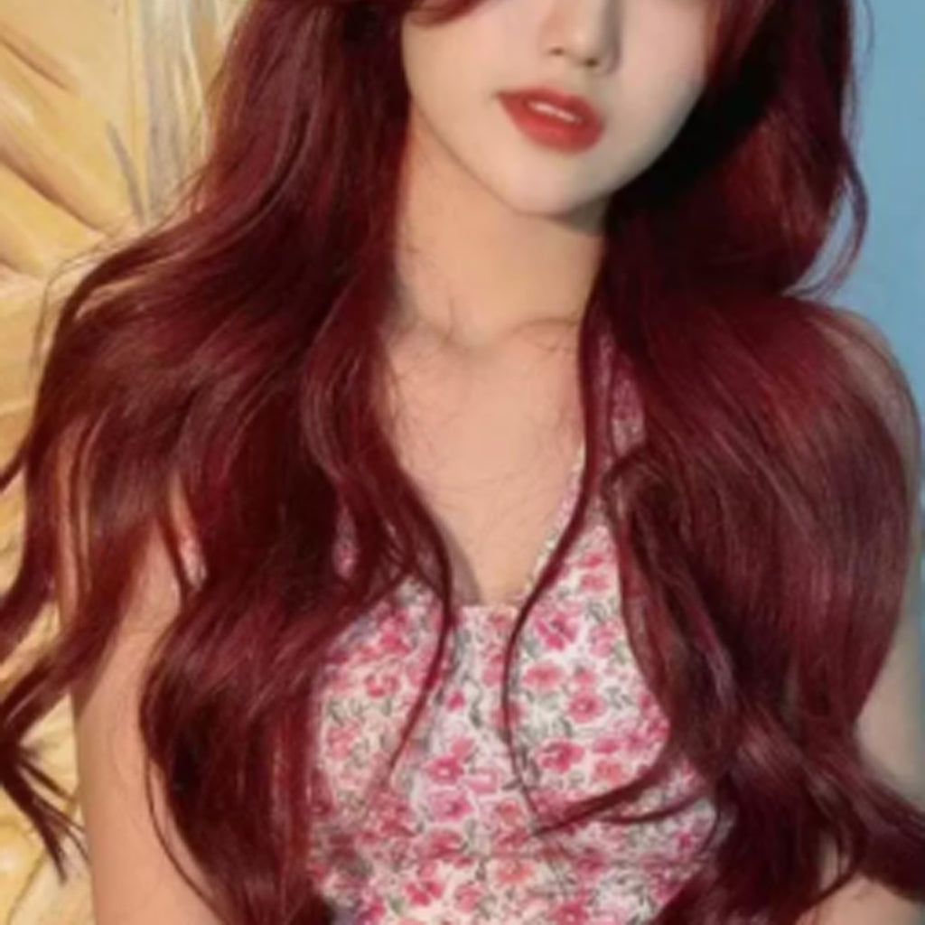 Long Wave Wig Cosplay Synthetic Hair With See Through Bangs For Women Dating Dai
