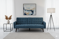 72   Sleeper Sofa Bed - Convertible Folding Backrest To Full Bed With Cup Holder