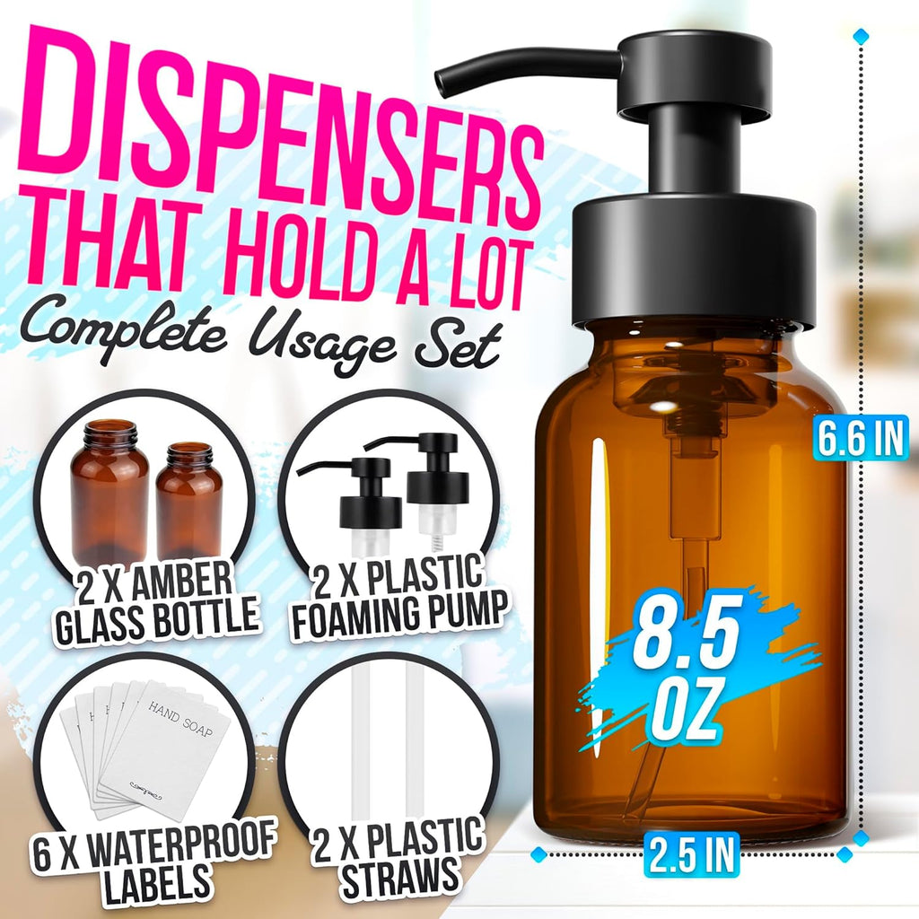 refillable liquid soap glass set — daily find — view 2