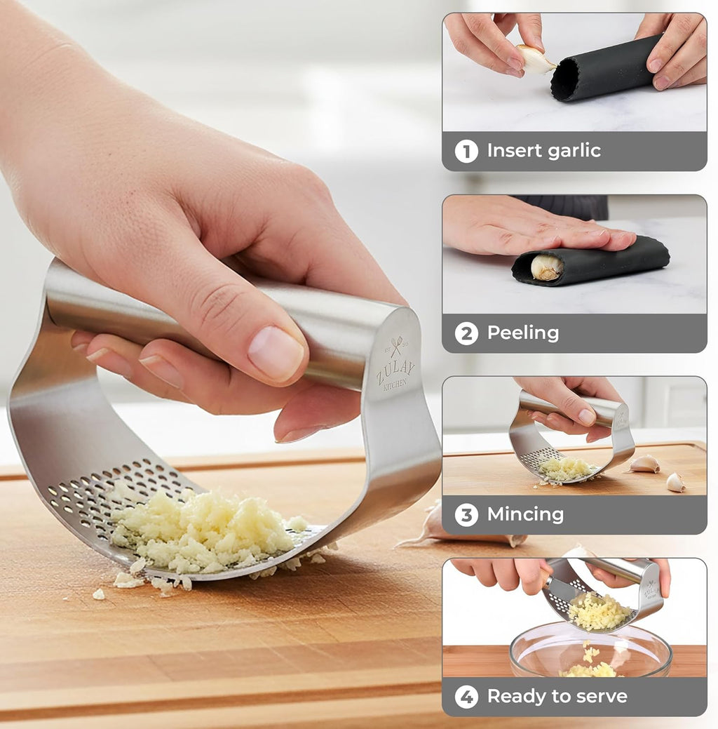garlic press manual stainless — daily find — view 4