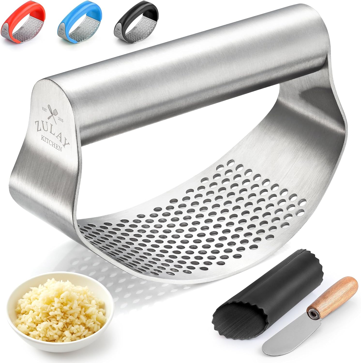garlic press manual stainless — daily find — view 1